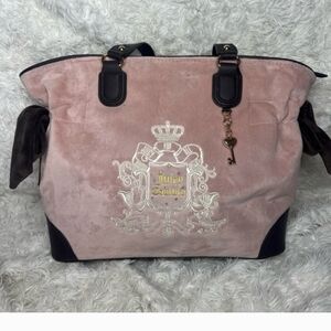 Juicy Couture Blush Pink Tote with Black Accents